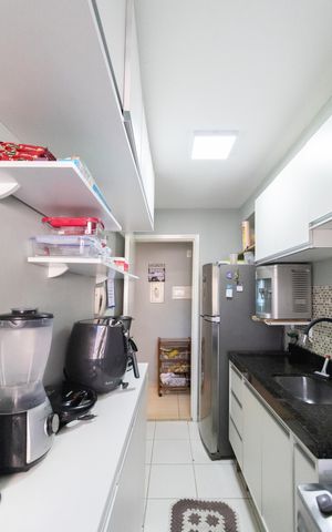 Apartamento à venda com 45m², 2 quartos e 1 vaga Apartamento à venda com 45m², 2 quartos e 1 vagaCozinha e Área de Serviço