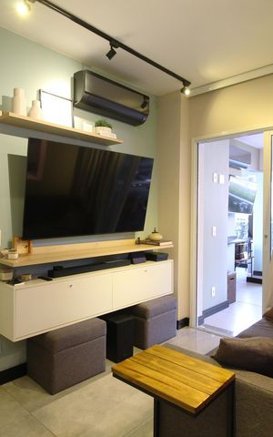 Apartamento à venda com 67m², 1 quarto e 2 vagasSala