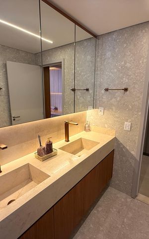 Apartamento à venda com 137m², 3 quartos e 2 vagasbanheiro da Suíte 3