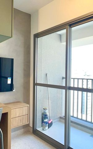 Studio para alugar com 24m², 1 quarto e sem vaga Studio para alugar com 24m², 1 quarto e sem vagaSala