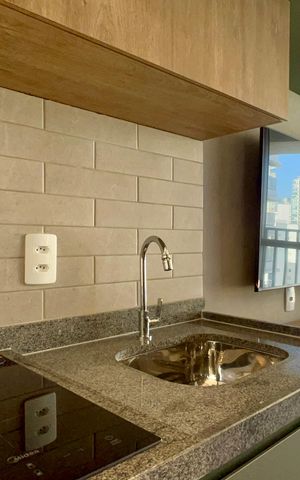 Studio para alugar com 24m², 1 quarto e sem vaga Studio para alugar com 24m², 1 quarto e sem vagaCozinha