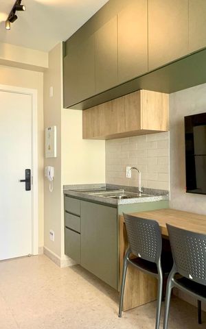 Studio para alugar com 24m², 1 quarto e sem vaga Studio para alugar com 24m², 1 quarto e sem vagaSala