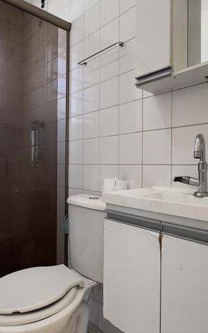 Apartamento para alugar com 57m², 2 quartos e 1 vagaBanheiro
