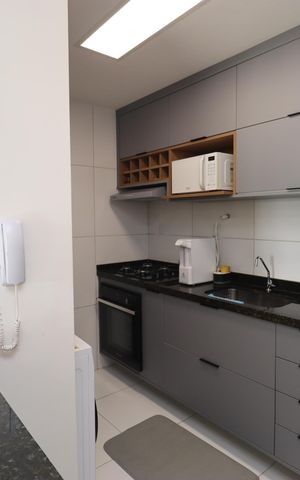 Apartamento para alugar com 62m², 1 quarto e 2 vagas