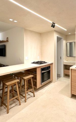 Apartamento para alugar com 42m², 1 quarto e 1 vaga