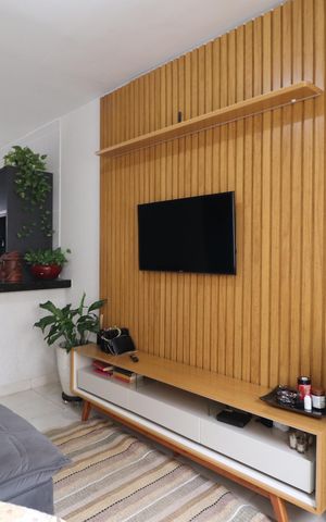 Casa para alugar com 53m², 2 quartos e 2 vagasSala