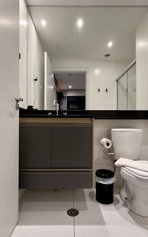 Apartamento para alugar com 30m², 1 quarto e sem vagaBanheiro Suíte 