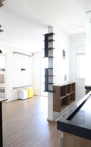 Apartamento para alugar com 37m², 2 quartos e sem vagaCozinha e Área de serviço 