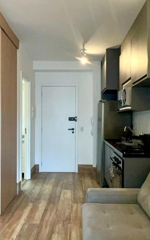 Studio para alugar com 37m², 1 quarto e sem vaga Studio para alugar com 37m², 1 quarto e sem vagaSala