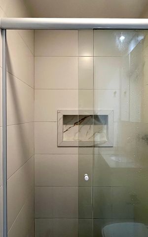 Studio para alugar com 37m², 1 quarto e sem vaga Studio para alugar com 37m², 1 quarto e sem vagaBanheiro