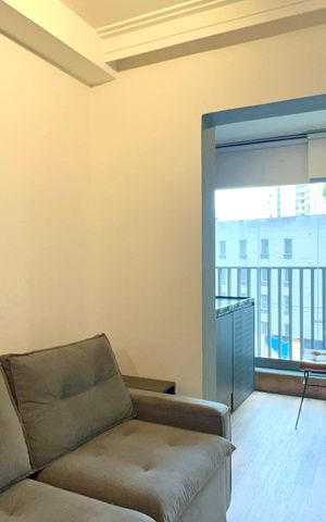 Studio para alugar com 37m², 1 quarto e sem vaga Studio para alugar com 37m², 1 quarto e sem vagaSala