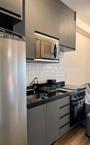 Studio para alugar com 37m², 1 quarto e sem vaga Studio para alugar com 37m², 1 quarto e sem vagaCozinha