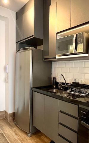 Studio para alugar com 37m², 1 quarto e sem vaga Studio para alugar com 37m², 1 quarto e sem vagaCozinha