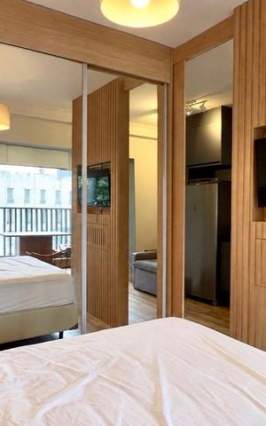 Studio para alugar com 37m², 1 quarto e sem vaga Studio para alugar com 37m², 1 quarto e sem vagaQuarto