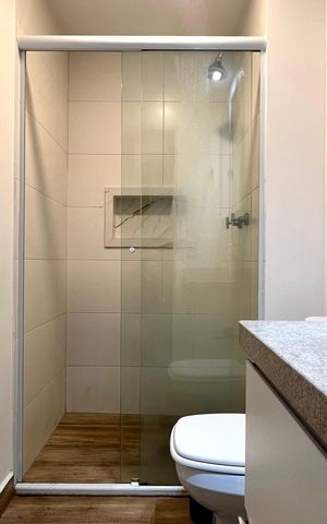 Studio para alugar com 37m², 1 quarto e sem vaga Studio para alugar com 37m², 1 quarto e sem vagaBanheiro