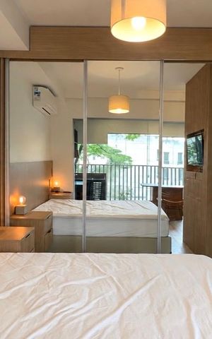 Studio para alugar com 37m², 1 quarto e sem vaga Studio para alugar com 37m², 1 quarto e sem vagaQuarto