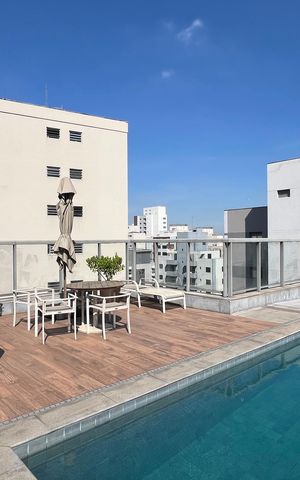 Studio para alugar com 37m², 1 quarto e sem vaga Studio para alugar com 37m², 1 quarto e sem vagaPiscina