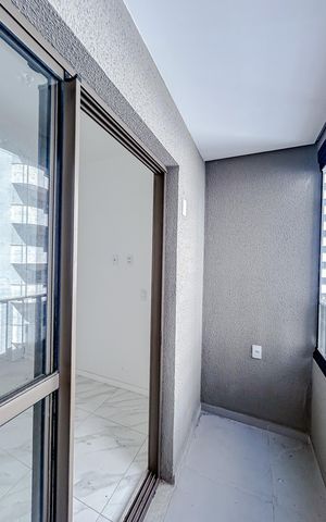 Studio à venda com 24m², 1 quarto e sem vagaVaranda