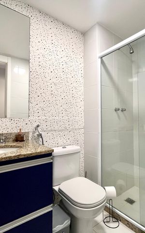 Apartamento para alugar com 79m², 2 quartos e 1 vaga Apartamento para alugar com 79m², 2 quartos e 1 vagaBanheiro Social