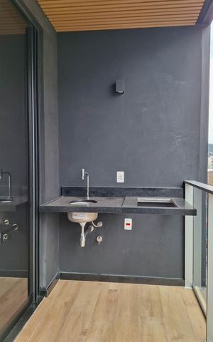 Studio à venda com 32m², 1 quarto e sem vaga Studio à venda com 32m², 1 quarto e sem vagaVaranda
