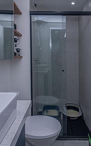 Apartamento à venda com 34m², 1 quarto e sem vaga Apartamento à venda com 34m², 1 quarto e sem vagabanheiro social_2