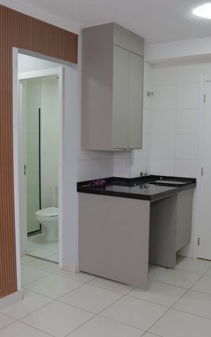Apartamento para alugar com 34m², 2 quartos e 1 vaga