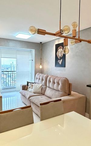 Apartamento para alugar com 59m², 2 quartos e 2 vagas Apartamento para alugar com 59m², 2 quartos e 2 vagasSala