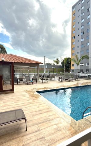 Apartamento para alugar com 45m², 2 quartos e 2 vagasÁrea comum - Piscina
