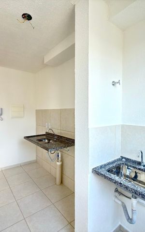 Apartamento para alugar com 45m², 2 quartos e 2 vagasCozinha e Área de Serviço