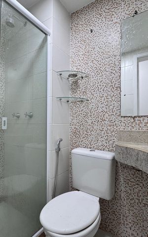 Apartamento para alugar com 48m², 2 quartos e 1 vaga Apartamento para alugar com 48m², 2 quartos e 1 vagaBanheiro Social