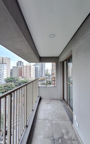 Studio à venda com 35m², 1 quarto e sem vaga Studio à venda com 35m², 1 quarto e sem vagaVaranda