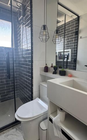 Apartamento à venda com 49m², 2 quartos e 1 vaga Apartamento à venda com 49m², 2 quartos e 1 vagaBanheiro