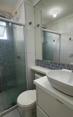 Apartamento para alugar com 58m², 2 quartos e 1 vaga Apartamento para alugar com 58m², 2 quartos e 1 vagaBanheiro