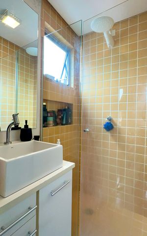 Apartamento à venda com 54m², 1 quarto e 1 vaga Apartamento à venda com 54m², 1 quarto e 1 vagaBanheiro