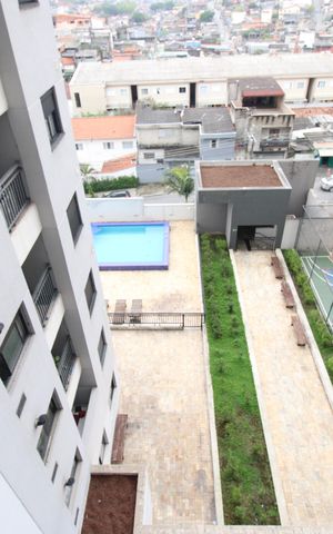 Apartamento à venda com 45m², 2 quartos e 1 vagaVista da varanda