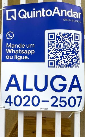 Apartamento para alugar com 32m², 1 quarto e sem vaga Apartamento para alugar com 32m², 1 quarto e sem vagaPlaquinha instalada dia 22 de setembro de 2026 código da plaquinha HVTG-561