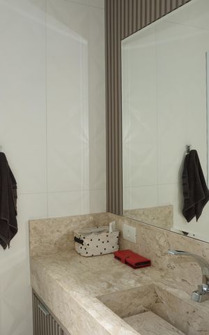 Casa de condomínio para alugar com 600m², 6 quartos e 4 vagasBanheiro da Suíte