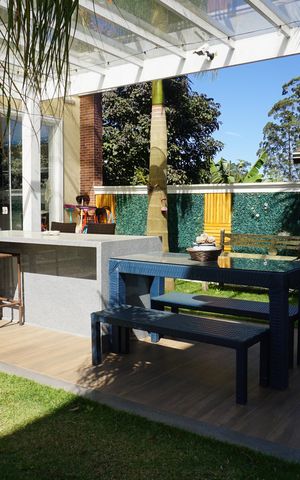 Casa de condomínio para alugar com 600m², 6 quartos e 4 vagasChurrasqueira