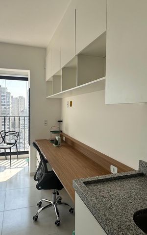 Studio para alugar com 23m², 1 quarto e sem vaga