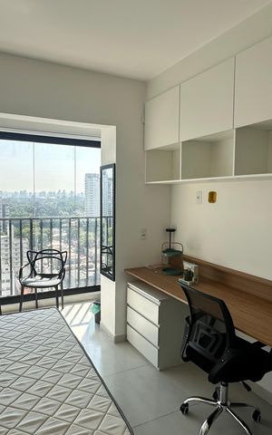 Studio para alugar com 23m², 1 quarto e sem vaga