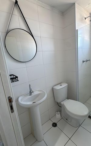 Apartamento à venda com 52m², 2 quartos e 1 vaga Apartamento à venda com 52m², 2 quartos e 1 vagaBanheiro 1