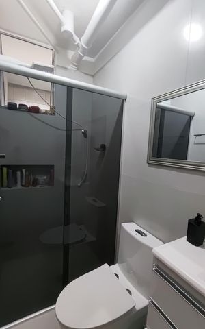 Apartamento para alugar com 47m², 2 quartos e 1 vaga Apartamento para alugar com 47m², 2 quartos e 1 vagaBanheiro