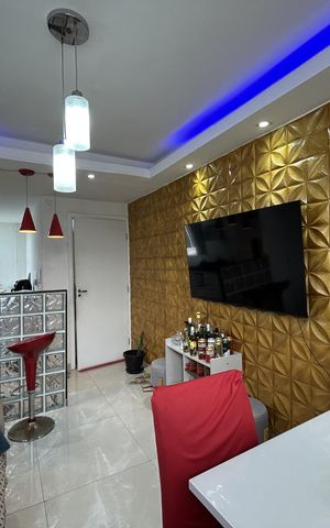 Apartamento à venda com 45m², 2 quartos e 1 vagaSala