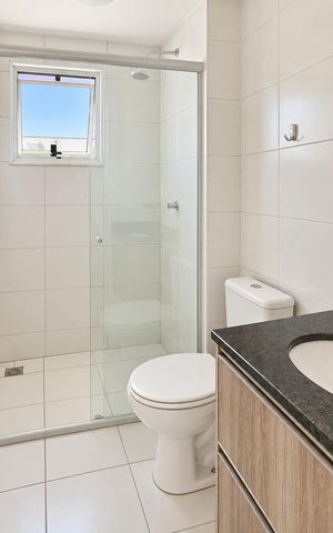Apartamento para alugar com 62m², 3 quartos e 1 vaga Apartamento para alugar com 62m², 3 quartos e 1 vagaBanheiro da suíte