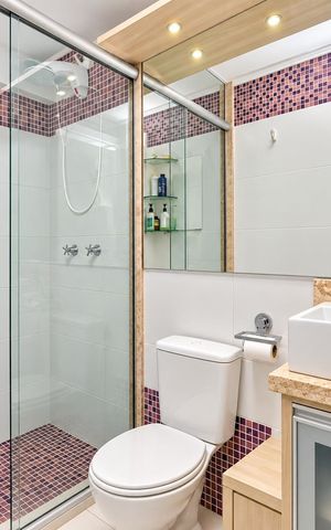 Apartamento para alugar com 62m², 3 quartos e 1 vaga Apartamento para alugar com 62m², 3 quartos e 1 vagaBanheiro social