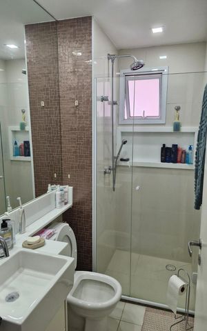 Apartamento à venda com 62m², 2 quartos e 1 vaga Apartamento à venda com 62m², 2 quartos e 1 vagaBanheiro 2