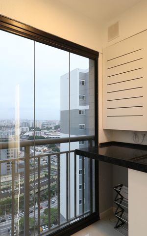 Apartamento para alugar com 45m², 2 quartos e 1 vagaVaranda e Área de serviço 