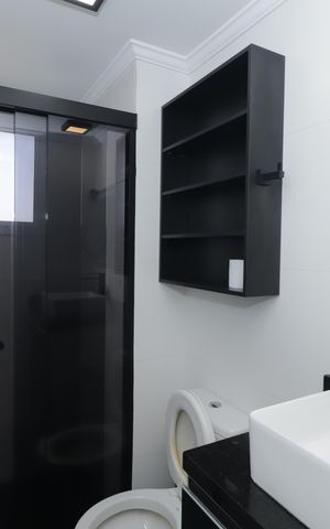Apartamento para alugar com 81m², 2 quartos e 2 vagasBanheiro da Suíte