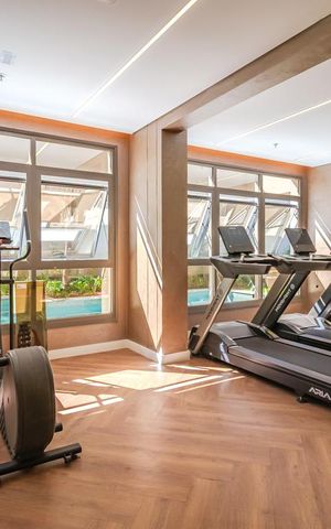 Studio à venda com 26m², 1 quarto e sem vaga Studio à venda com 26m², 1 quarto e sem vagaÁrea comum - Academia