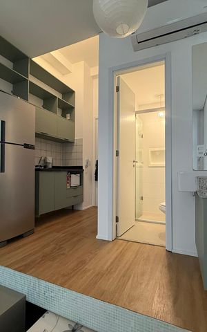 Studio para alugar com 24m², 1 quarto e sem vaga